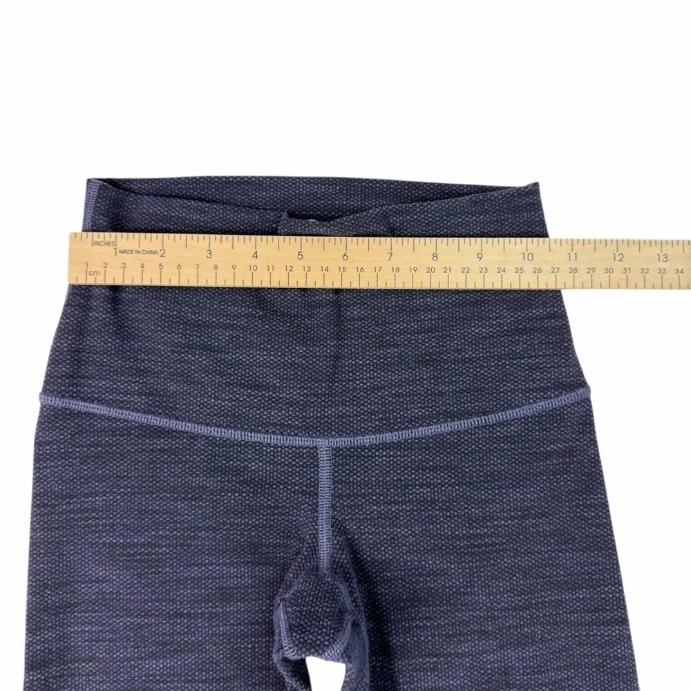 Lululemon Wunder Under Variegated Knit HR Warm Leggings Purple Gray Women’s Sz 2